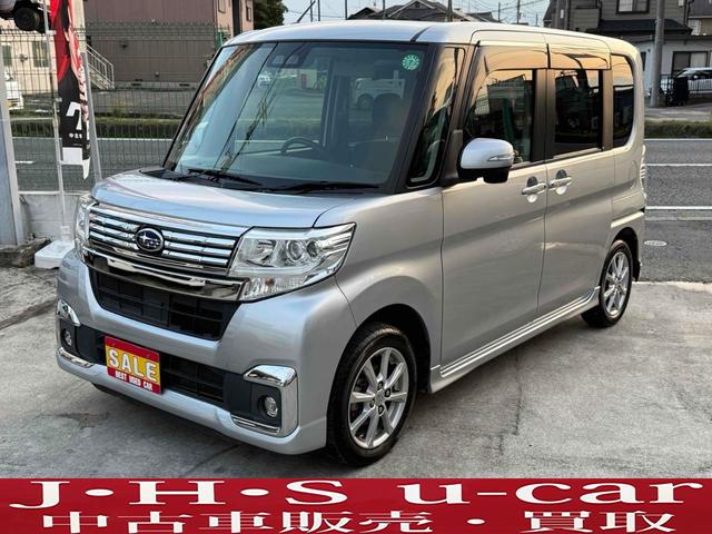 スバル　シフォン　カスタムＲ　スマートアシスト　バックカメラ　両側スライド・片側電動　ナビ　ＴＶ　クリアランスソナー　衝突被害軽減システム　オートマチックハイビーム　オートライト　ＬＥＤヘッドランプ　スマートキー　アイドリングストップ