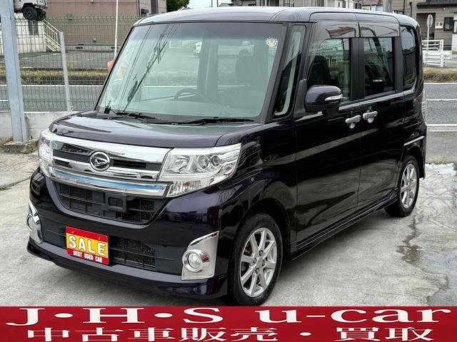 ダイハツ　タント　カスタムＸ　トップエディションＳＡ　ＥＴＣ　バックカメラ　両側スライド・片側電動　ナビ　ＴＶ　衝突被害軽減システム　オートライト　ＬＥＤヘッドランプ　スマートキー　アイドリングストップ　電動格納ミラー　ベンチシート　ＣＶＴ